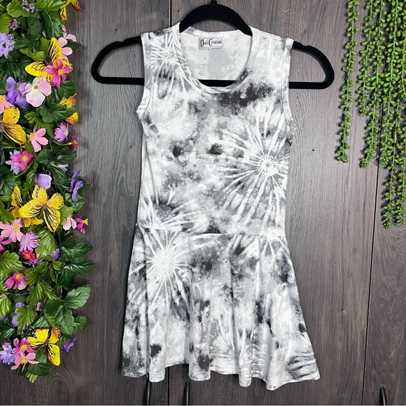 1🌼3/$30🌼Dori Creations Sleeveless Tie Dye Peplum Babydoll Top Size 8/Medium - Picture 1 of 14